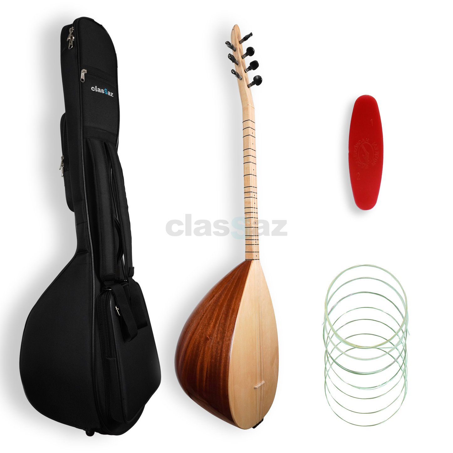 Bundle aus Baglamatasche, Baglama, Tezene und Satz Saiten zum kaufen